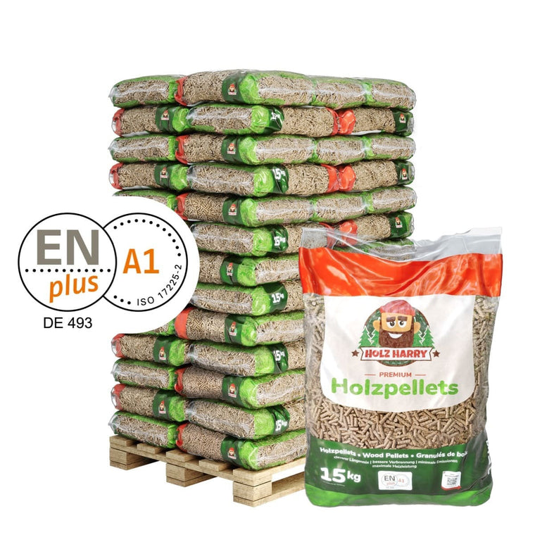 Holz Harry Premium Holzpellets ENplus A1 975kg ohne Zusaetze